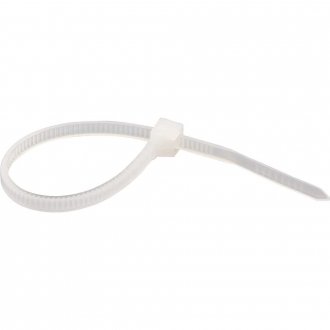 Abra�adeira de nylon, branca, 100 mm x 2,5 mm, com 1.000 pe�as, VONDER