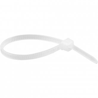 Abra�adeira de nylon, branca, 100 mm x 2,5 mm, com 100 pe�as, VONDER