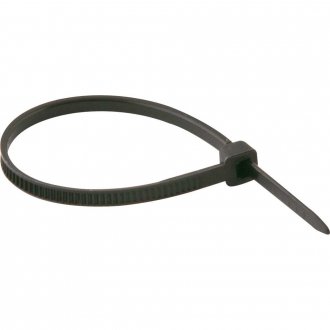 Abra�adeira de nylon, preta, 100 mm x 2,5 mm, com 100 pe�as, VONDER