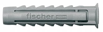Bucha de nylon para fixa��o 6 mm, SX 6, caixa com 100 pe�as, FISCHER