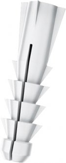 Bucha de pl�stico para fixa��o 6 mm, sem aba, 100 pe�as, SD 6, SFORPLAST