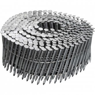 Prego coil anelado, 2,3 mm x  50 mm, polido, carretel com 350 unidades, caixa com 10.500 unidades, para os pregadores PP 550 e PP 700, VONDER