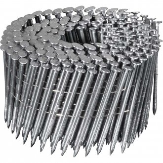 Prego coil anelado, 2,8 mm x  70 mm, polido, carretel com 250 unidades, caixa com 6.000 unidades, para o pregador PP 700, VONDER