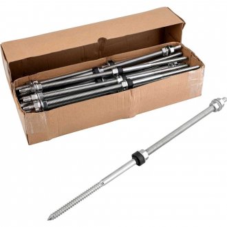 Conjunto haste M12 x 400 mm para painel solar, para madeira, VONDER