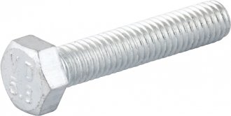 Parafuso sextavado zincado 5 mm x 25 mm, MA, rosca total, VONDER