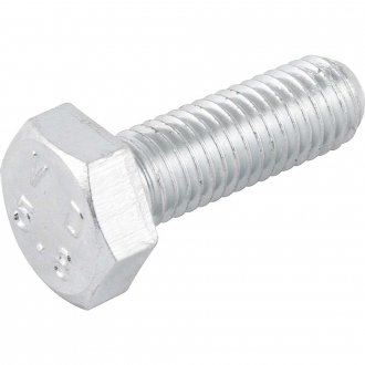 Parafuso sextavado zincado 10 mm x 30 mm, MA, rosca total, VONDER