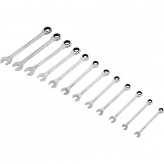 Jogo de chaves combinadas, 8 mm a 19 mm, com catraca, 12 pe�as, ST09040-02, SATA