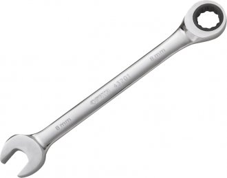 Chave combinada com catraca 8 mm, a�o cromo van�dio cromado e polido, ST43201ST, SATA