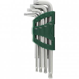 Jogo de chaves hexalobular, T10 - T50, com 9 pe�as, MAXTORK, ST09715, SATA