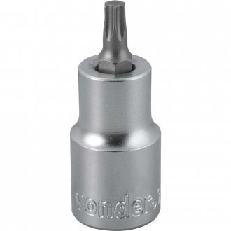 Soquete hexalobular macho T-30, encaixe 1/2