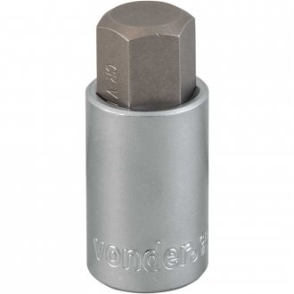 Soquete hexagonal 17 mm, encaixe de 1/2