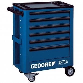 Carro para ferramentas, com 6 gavetas, 001.046, GEDORE