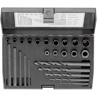 Jogo de extratores de parafusos com 25 pe�as, REF 8552, GEDORE