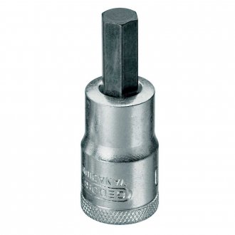 Soquete hexagonal 5,0 mm, encaixe de 1/2