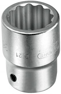Soquete estriado 65 mm, encaixe de 1