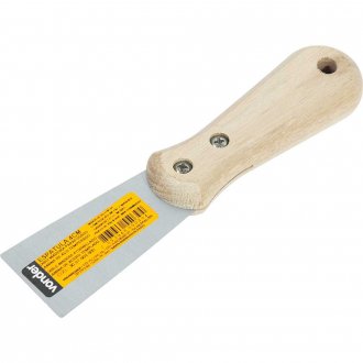Esp�tula de a�o, 4 cm, com cabo de madeira parafusado, VONDER