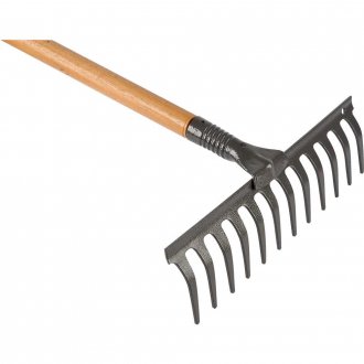 Ancinho com 12 dentes, com cabo, NOVE54