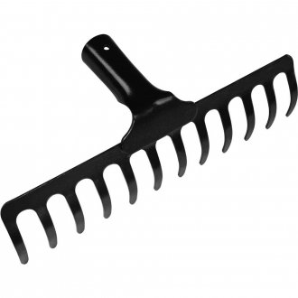 Ancinho curvo met�lico leve, 12 dentes, sem cabo, 77101144 TRAMONTINA