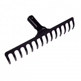 Ancinho curvo met�lico leve, 14 dentes, sem cabo, 77101144 TRAMONTINA