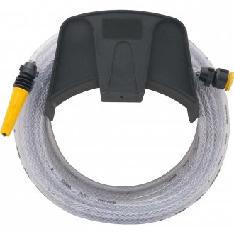 Mangueira para jardim, tran�ada, transparente, 20 m, com suporte VONDER