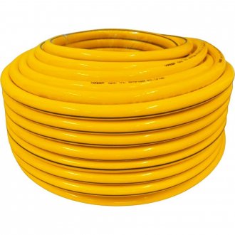 Mangueira para jardim, tran�ada, amarela, antitor��o, 100 m, AMARELA FLEX VONDER