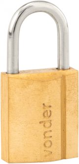 Cadeado de lat�o 20 mm, encartelado, VONDER