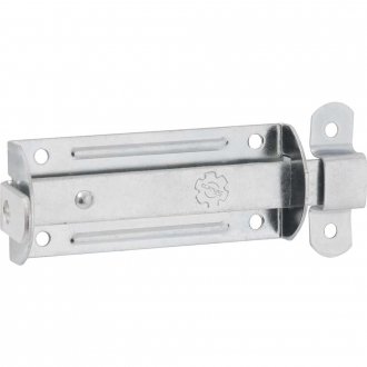 Fecho chato com porta-cadeado zincado 4