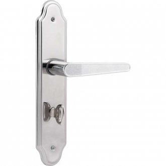 Fechadura banheiro, espelho em a�o inox, modelo 823/03, STAM