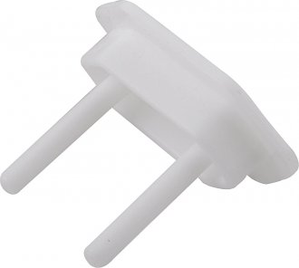 Protetor de tomada, branco, com 3 pe�as, VONDER