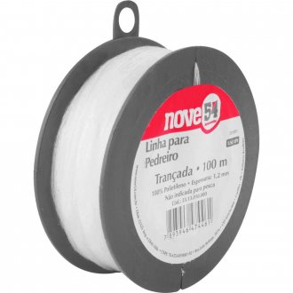 Linha para pedreiro, tran�ada, com 100 m, NOVE54