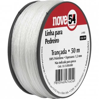 Linha para pedreiro, tran�ada, com 50 m, NOVE54