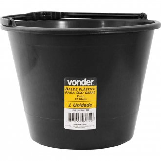 Balde pl�stico, uso geral, 12 litros, VONDER