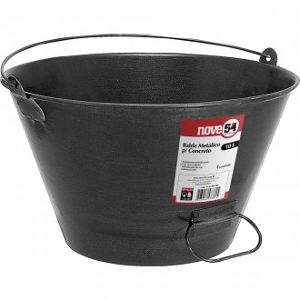 Balde met�lico para concreto, 10 litros, NOVE54