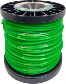 Fio de nylon quadrado, 1,8 mm x 340 m, 1 kg, verde, 007600 EKILON GRASS