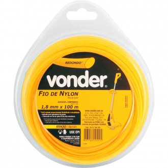 Fio de nylon, 1,8 mm x 100 m, redondo, VONDER