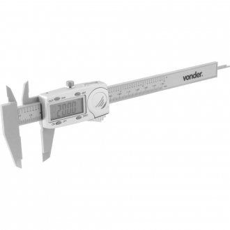 Paqu�metro digital, pl�stico, 150 mm, PD 153, VONDER