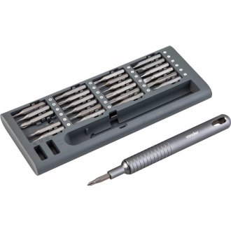 Jogo de bits/ponteiras de precis�o, com 51 pe�as, encaixe sextavado de 4 mm, VONDER
