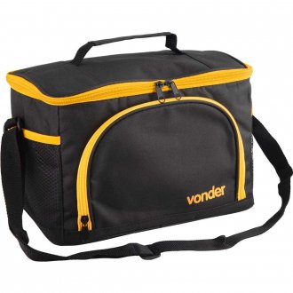 Bolsa t�rmica, 9 litros, preta e amarela, VONDER