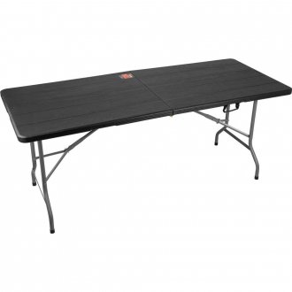 Mesa dobr�vel retangular, 180 cm, preta, VONDER