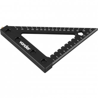 Esquadro triangular para carpintaria, 120 mil�metros, VONDER