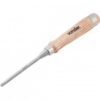 Form�o goivado 6 mm, com cabo de madeira, VONDER