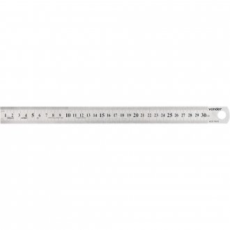 Escala de a�o inox, 300 mm, r�gida, VONDER