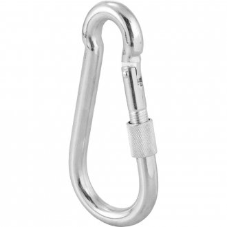 Mosquet�o com trava, roscada, 11 mm x 120 mm, VONDER