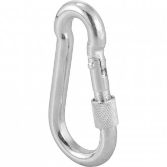 Mosquet�o com trava, roscada, 9 mm x 90 mm, VONDER