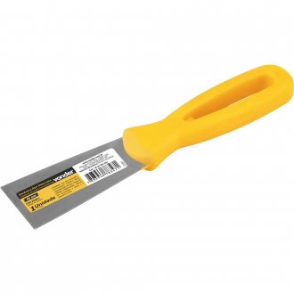 Esp�tula de a�o inox, 4 cm, com cabo pl�stico, VONDER