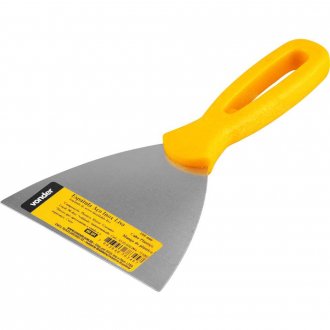 Esp�tula de a�o inox, 10 cm, com cabo pl�stico, VONDER
