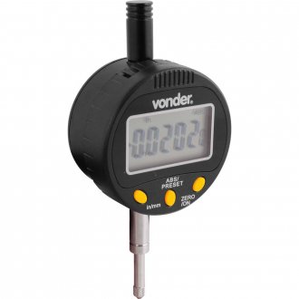 Rel�gio comparador digital 0,001 mm RD 100, VONDER