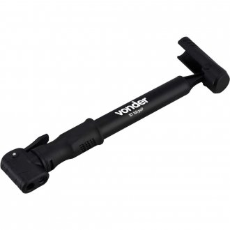 Bomba de ar port�til com bico flex�vel, para bicicleta VONDER