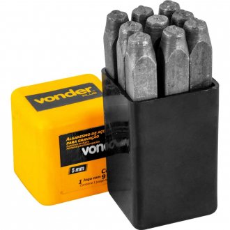 Algarismo de a�o para grava��o, 5 mm, VONDER PLUS