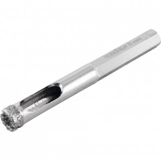Serra copo diamantada 8 mm, refrigerada, com haste, VONDER